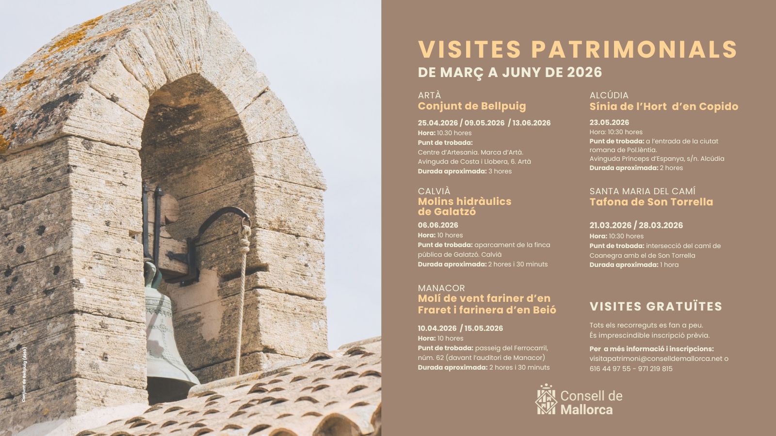 Visitas patrimoniales guiadas 2026