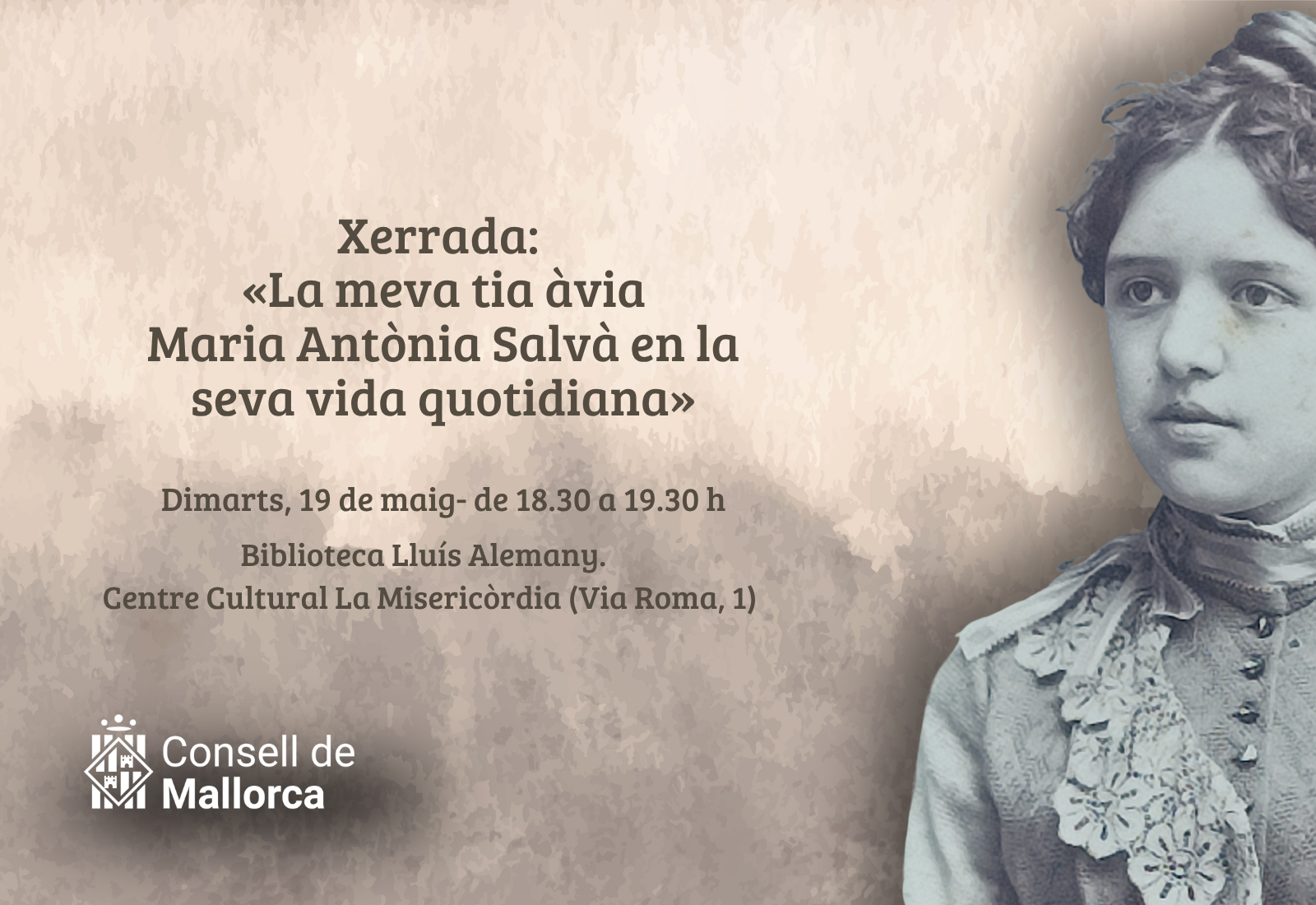 La meva tia àvia Maria Antònia Salvà en la seva vida quotidiana