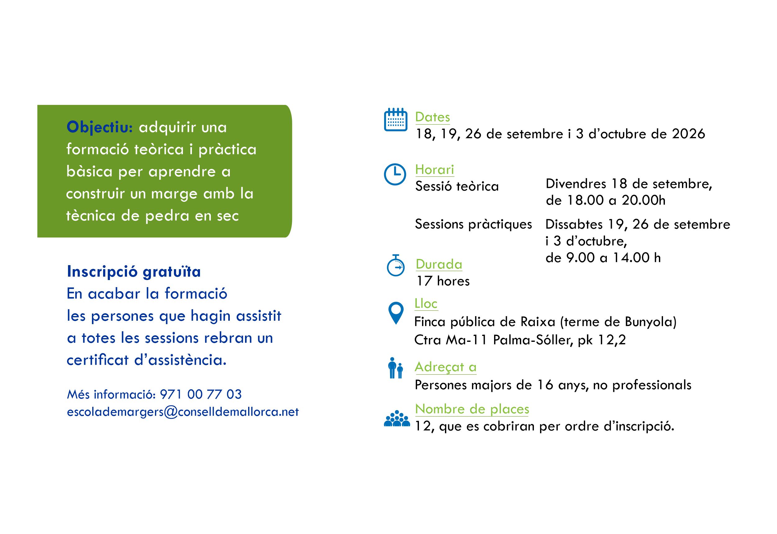 Curs d'iniciació a la construcció de marges