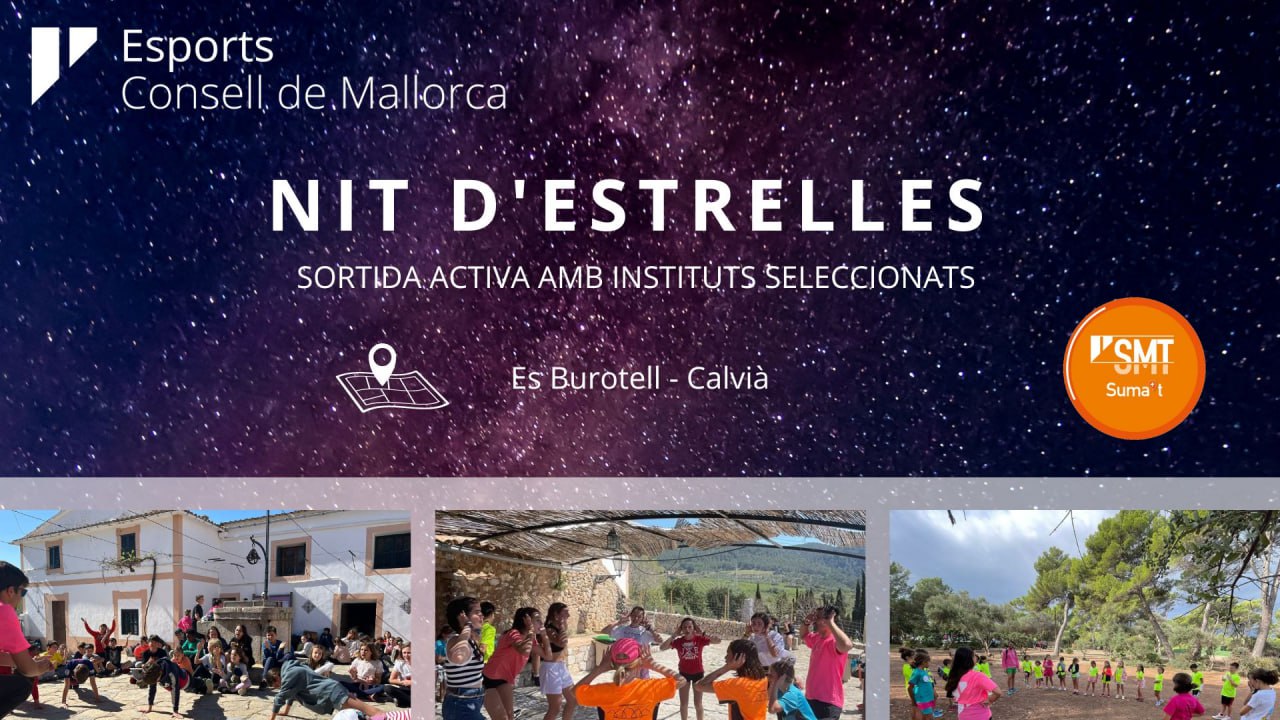 Cartel del programa «Nit d’estrelles».