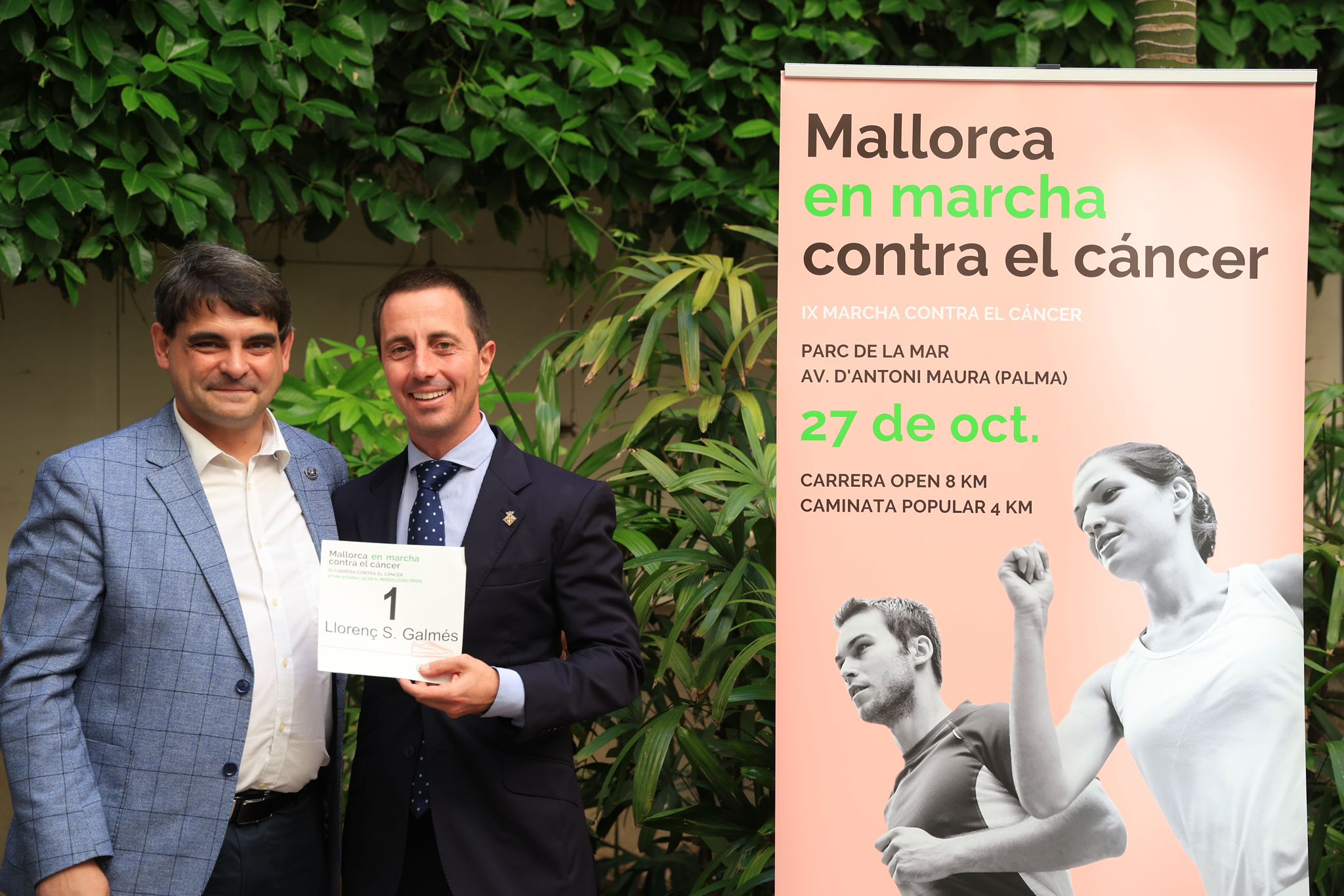 Presentació de la cursa Mallorca en Marxa contra el càncer.