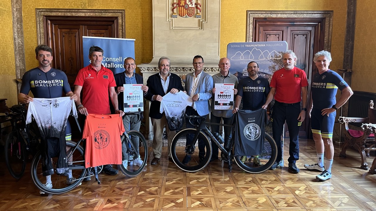 Presentació de la marxa cicloturística Bombers de Mallorca.