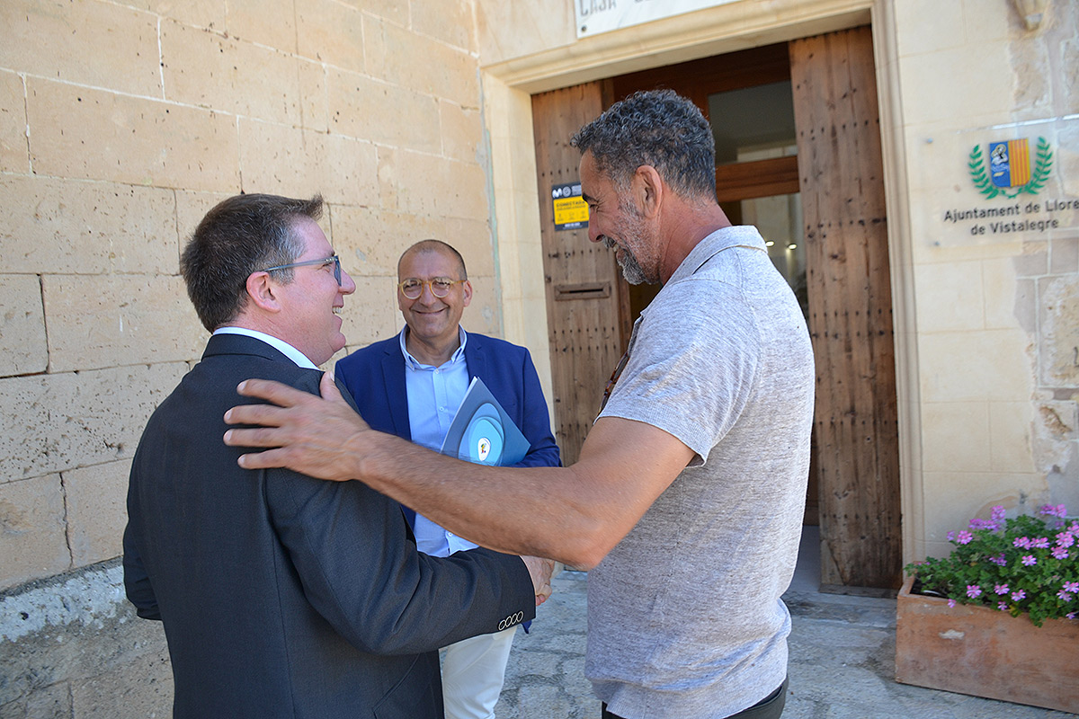 Imágenes con el alcalde de Lloret de Vistalegre