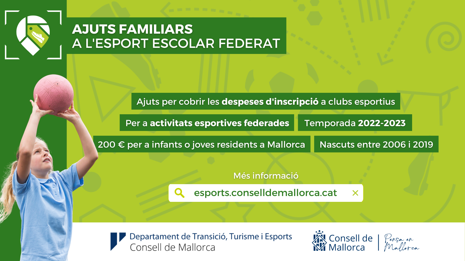 Convocatòria de subvenció per a activitats esportives federades.