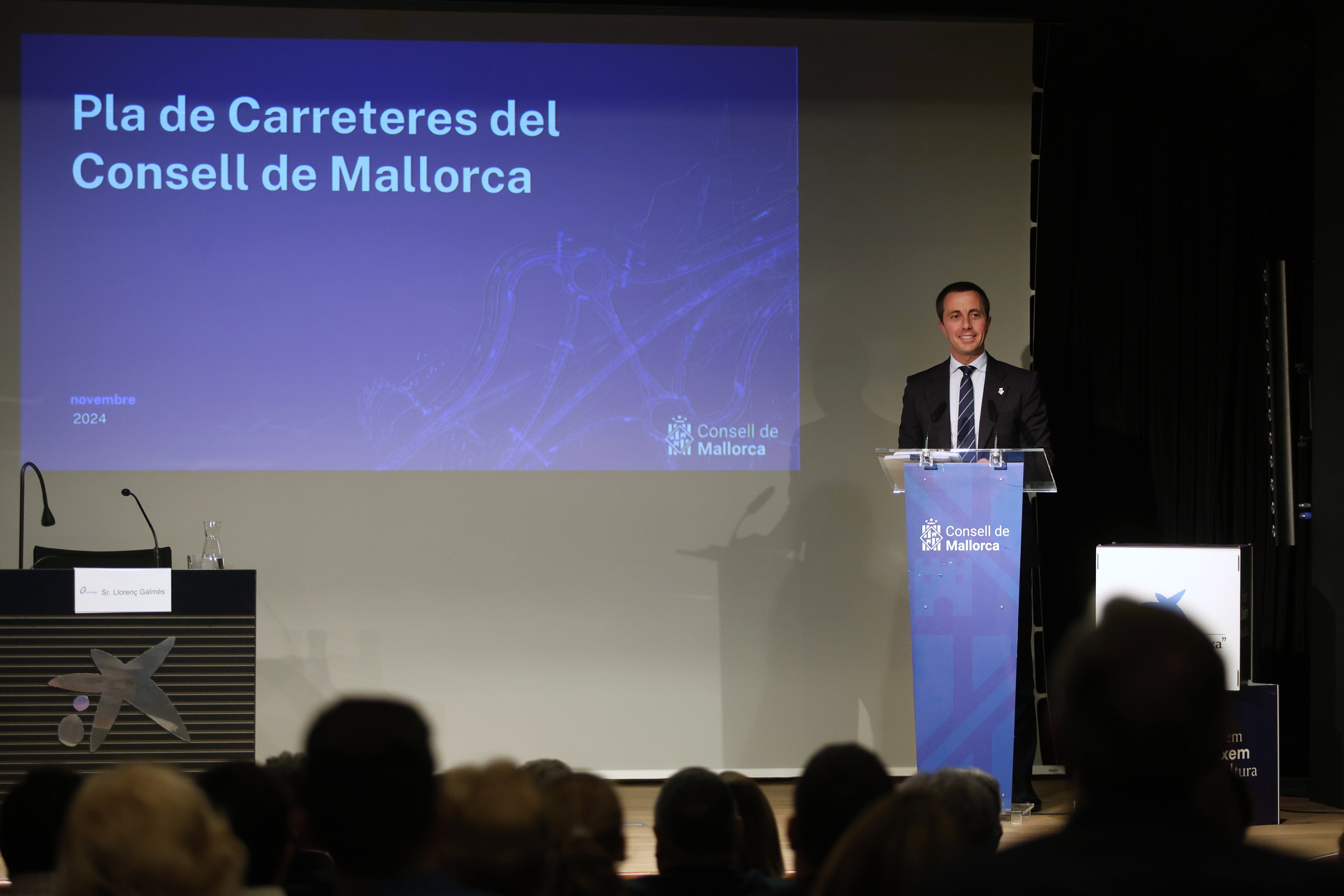 El president Galmés durant la seva intervenció