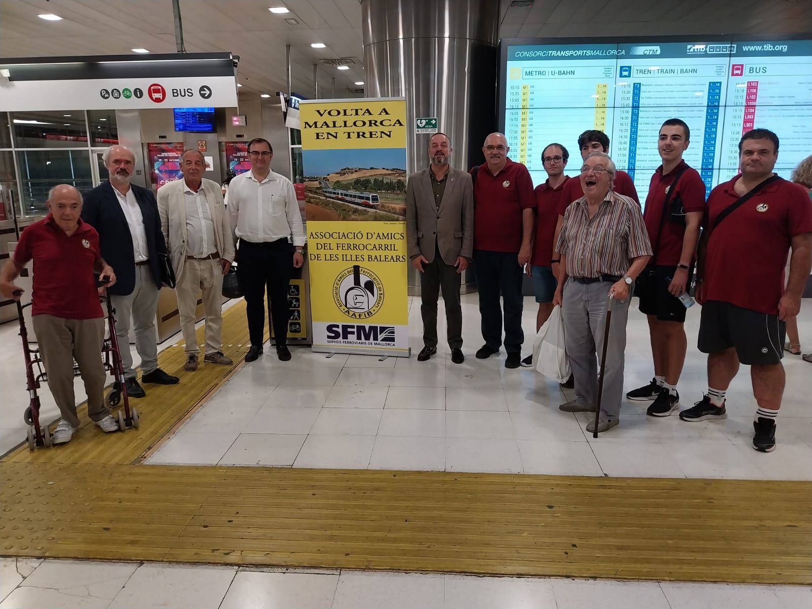 Acte amb l'Associació amics del Ferrocarril.