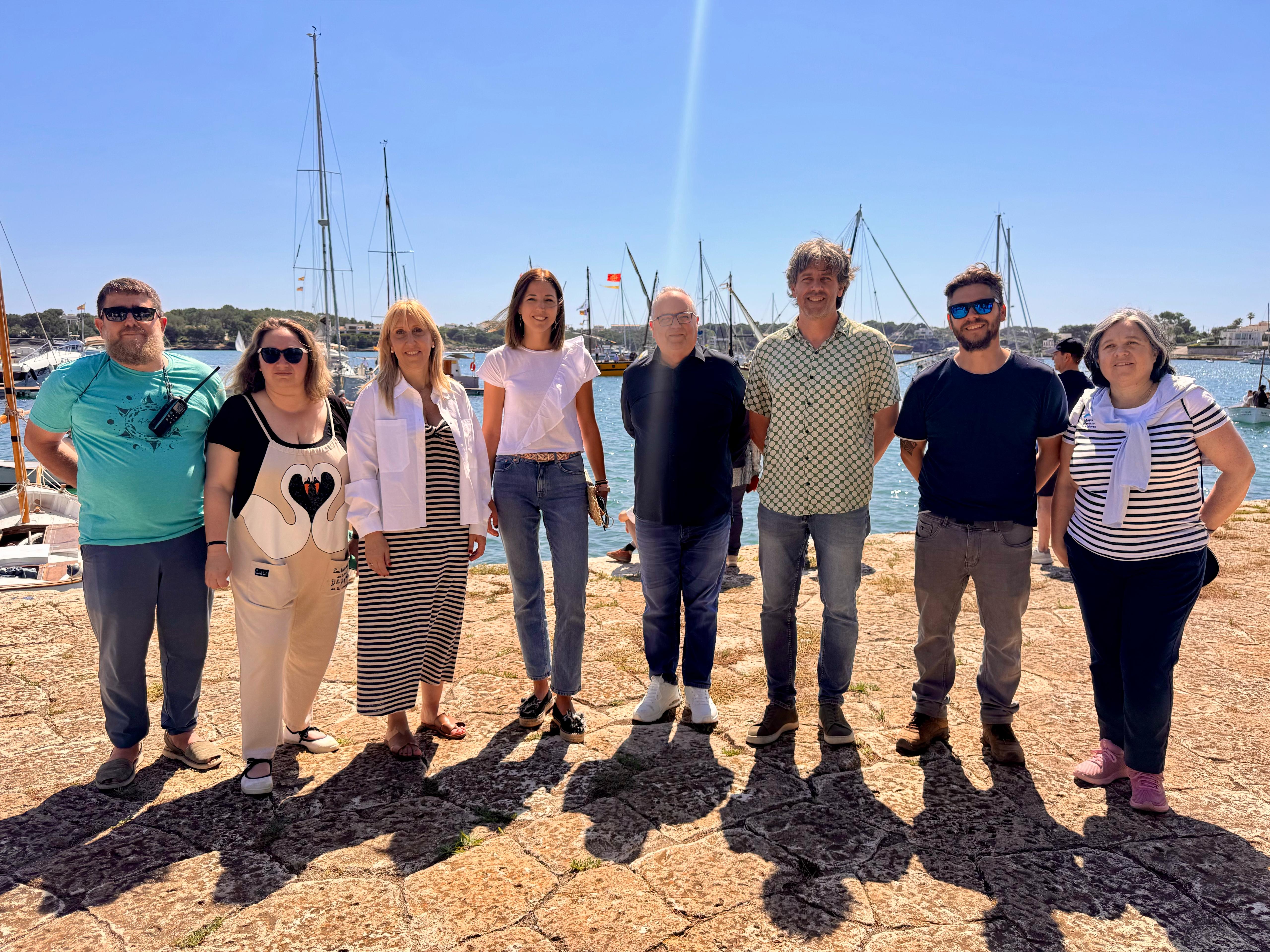Imatge de la inauguració del I Festival d'Embarcacions Tradicionals de Portocolom a l'esplanada del moll de la Duana 