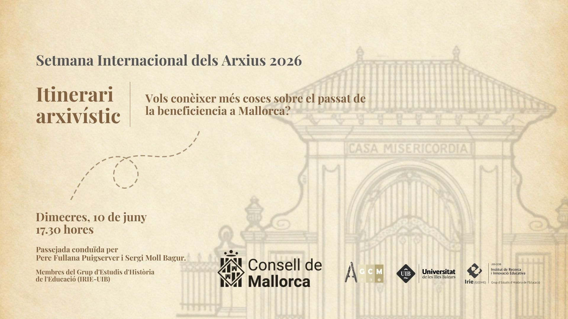 Activitat organitzada amb motiu de la Setmana Internacional dels Arxius.