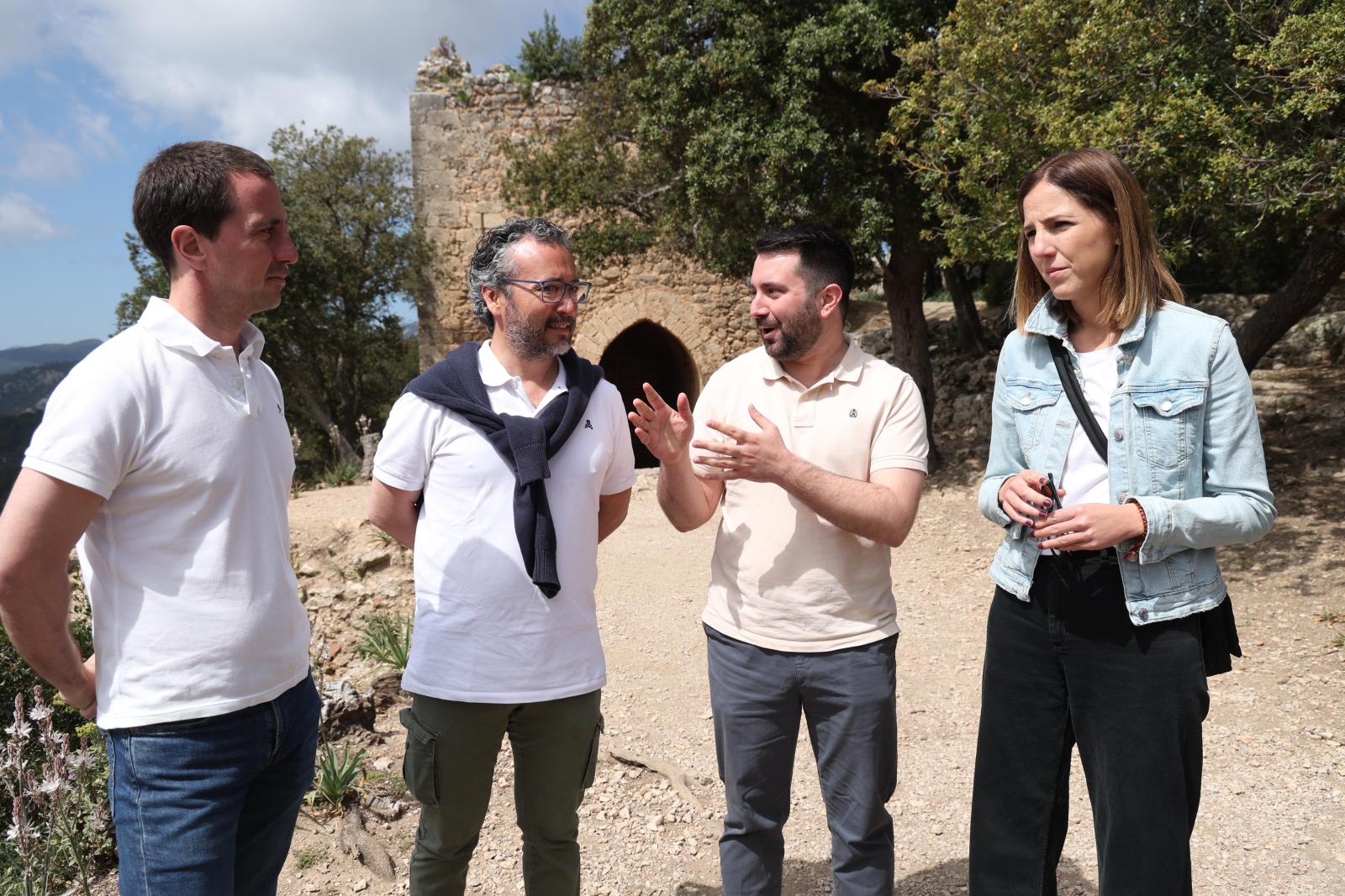 Imatge d'arxiu de la visita al Castell d'Alaró.