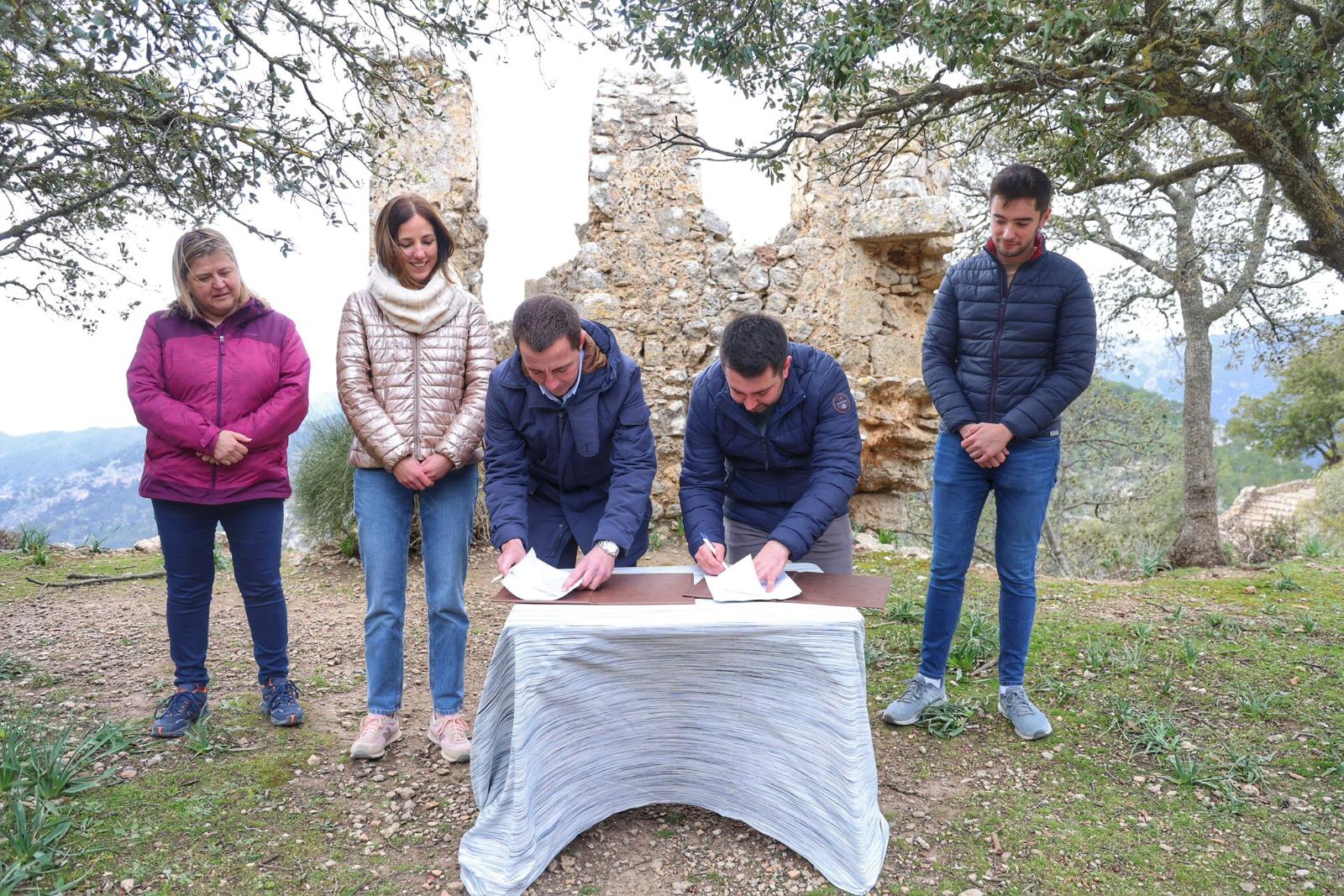 Imatge d'arxiu de la visita al Castell d'Alaró.