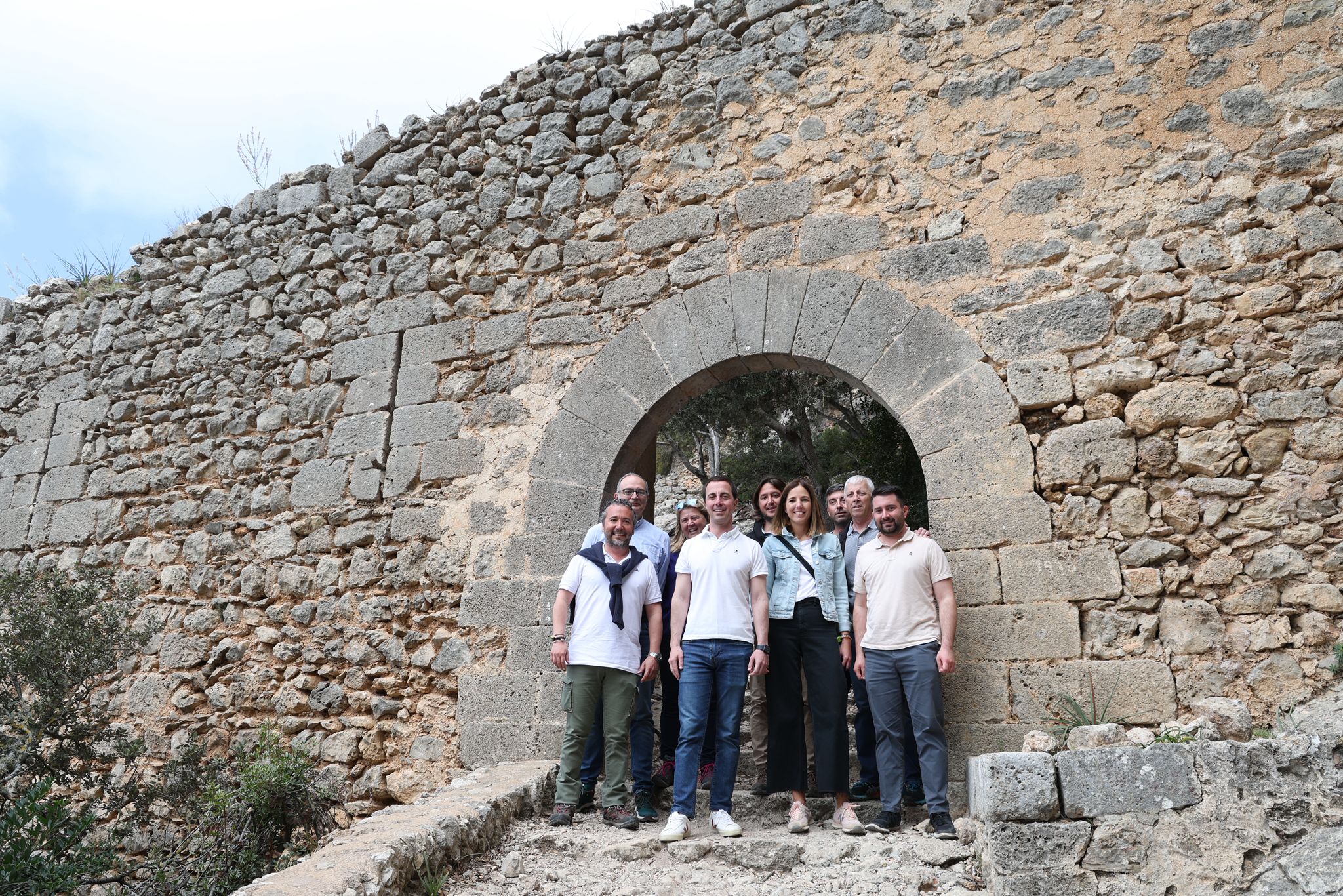 Imatge d'arxiu de la visita al Castell d'Alaró.