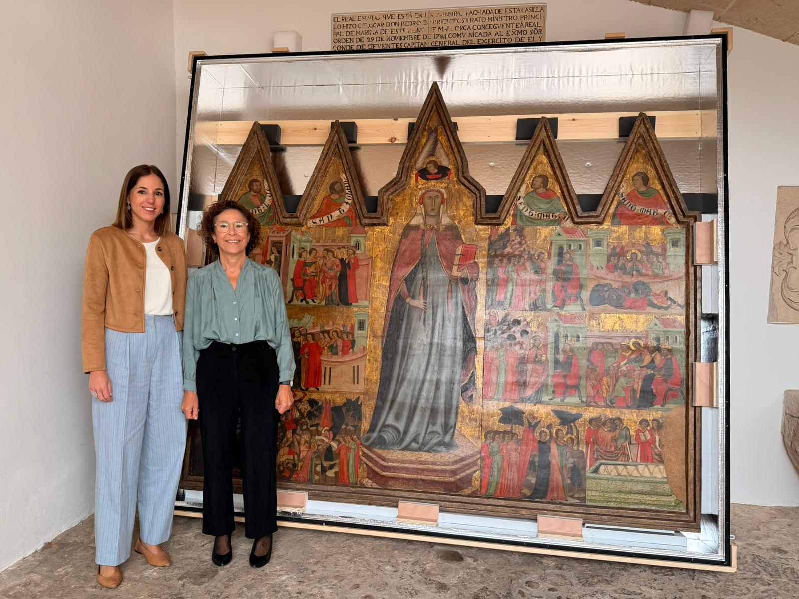 La vicepresidenta del Consell de Mallorca i consellera de Cultura i Patrimonio, Antònia Roca al Museu de Mallorca.
