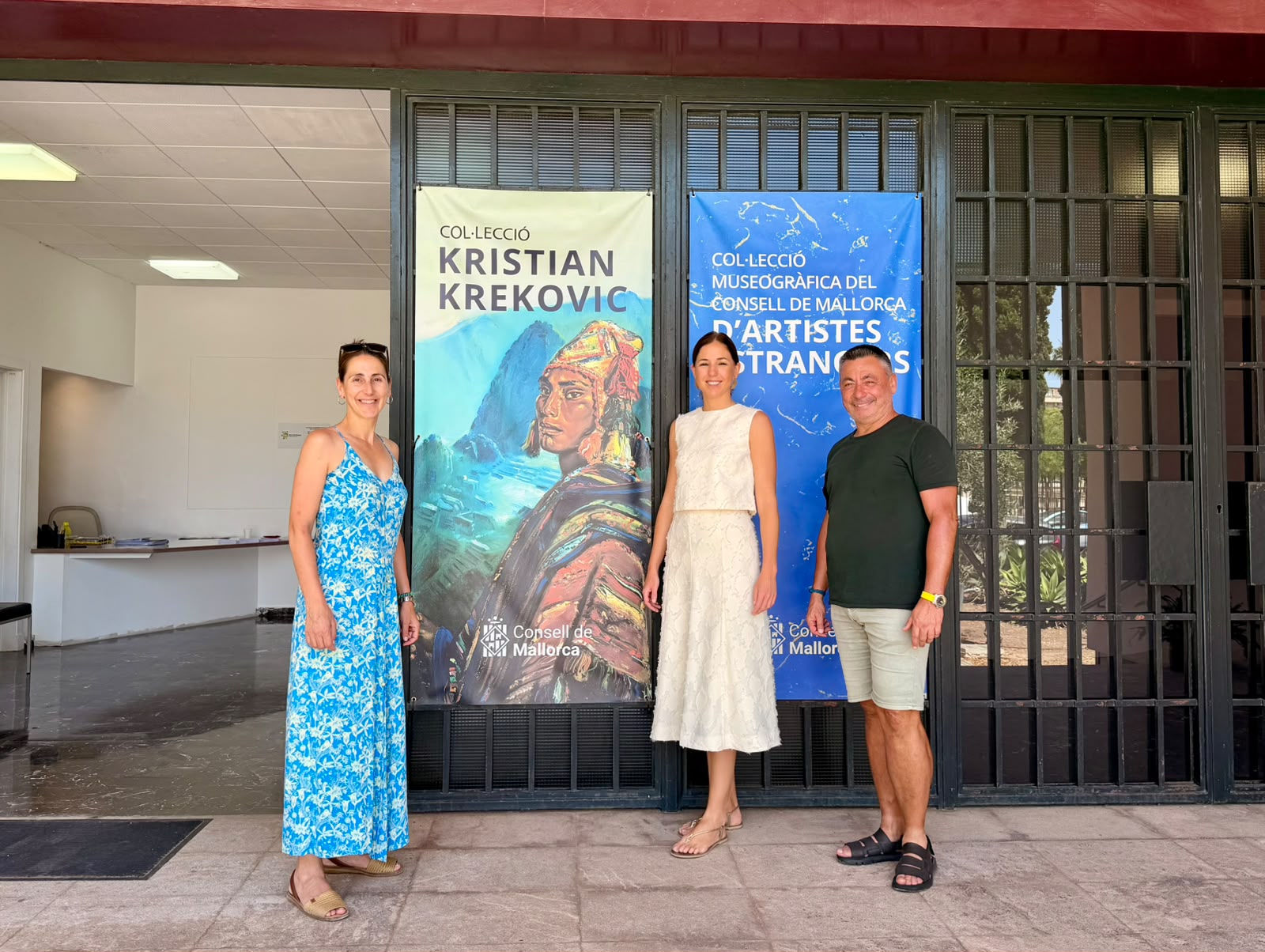 La vicepresidenta del Consell de Mallorca y consejera de Cultura y Patrimonio, Antònia Roca en el Museu Krekovic.