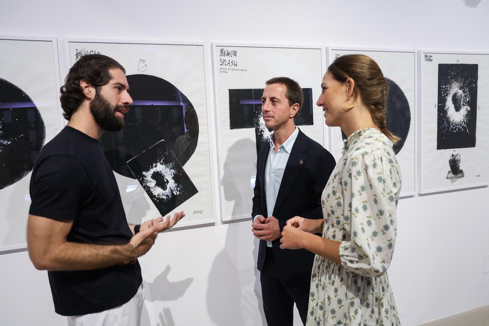 Presentación del proyecto de Fabrizio Plessi, «Digital Splash» en el Museu de Mallorca.