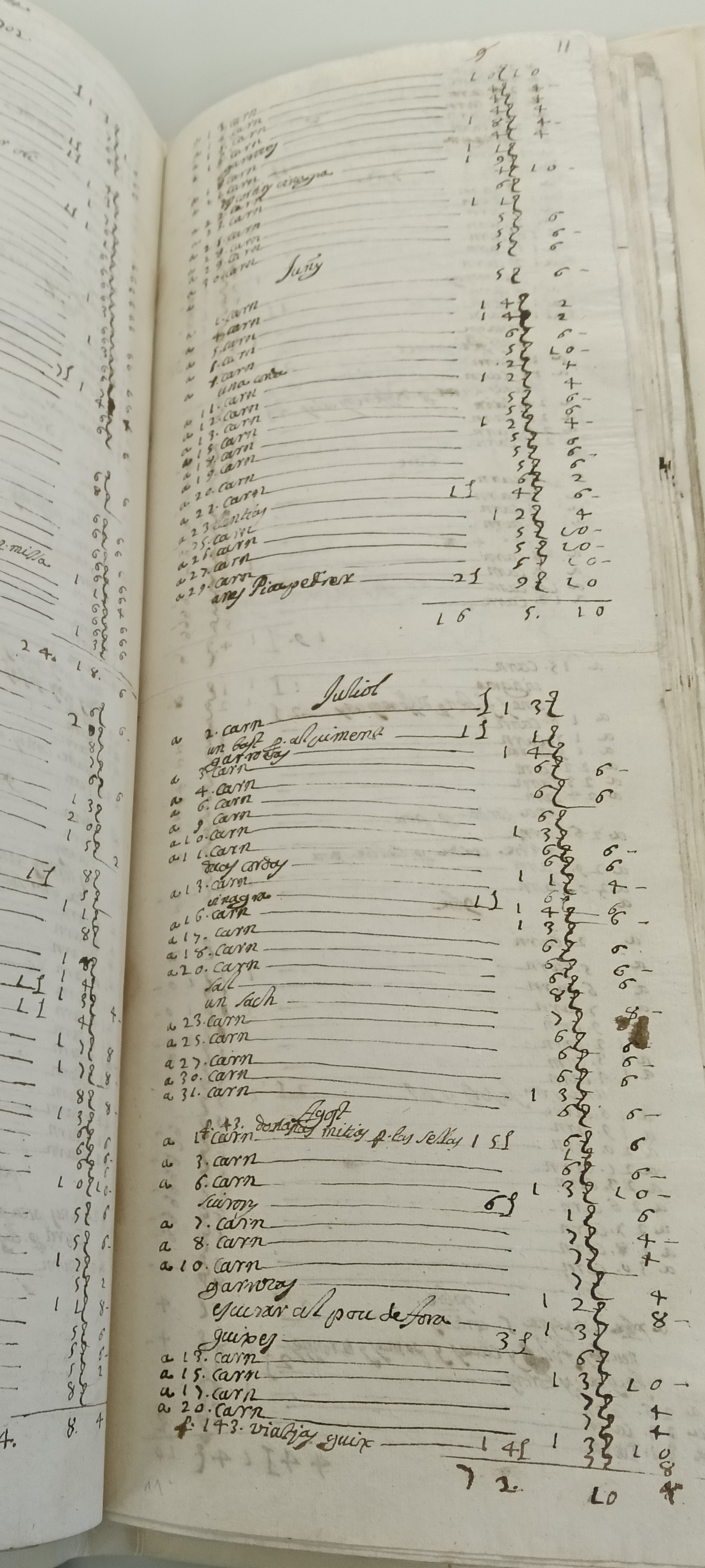Casa de la Pietat: Llibre de comptes i albarans, 1700-1750 (AGCM I-261)