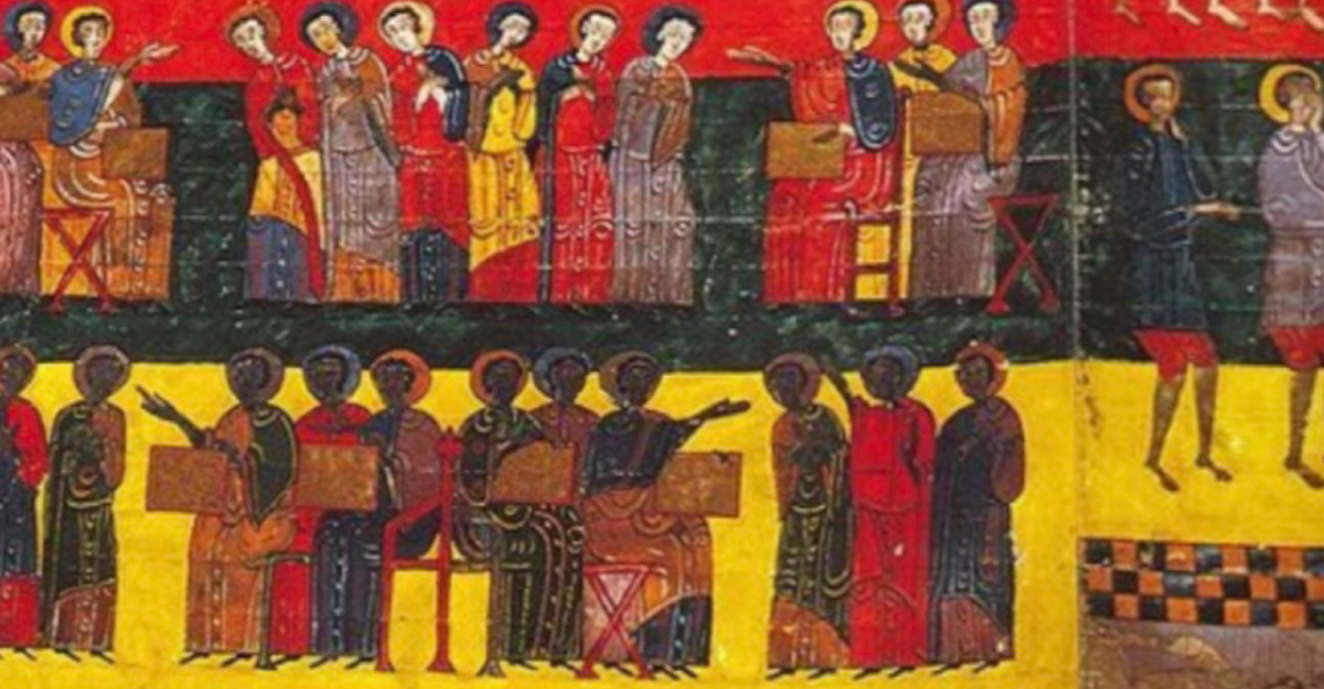 Escena del Juicio Final de Beato de Liébana, 1047
