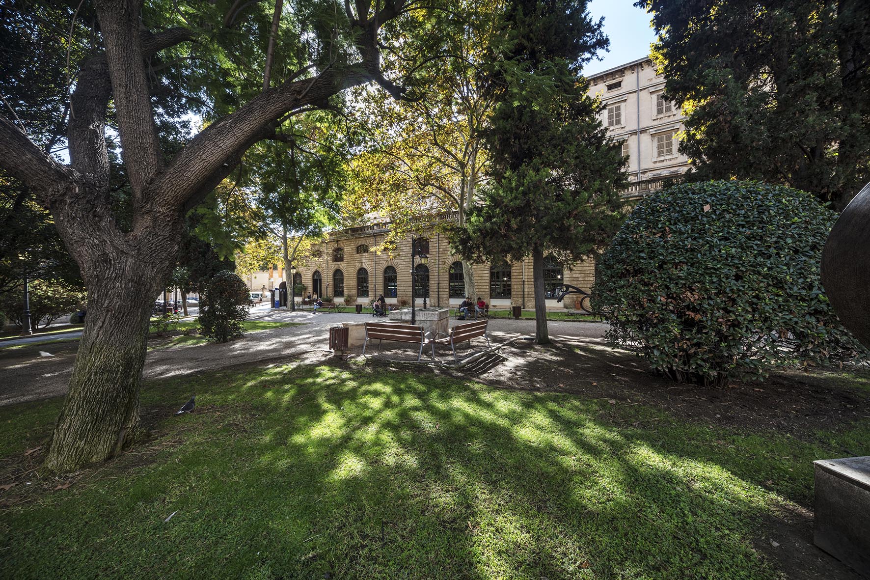 Panoràmica del jardí exterior