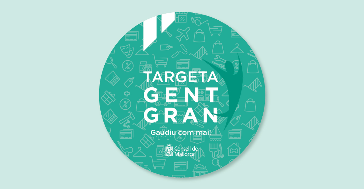 Distintivo de la Targeta Gent Gran para los establecimientos adheridos