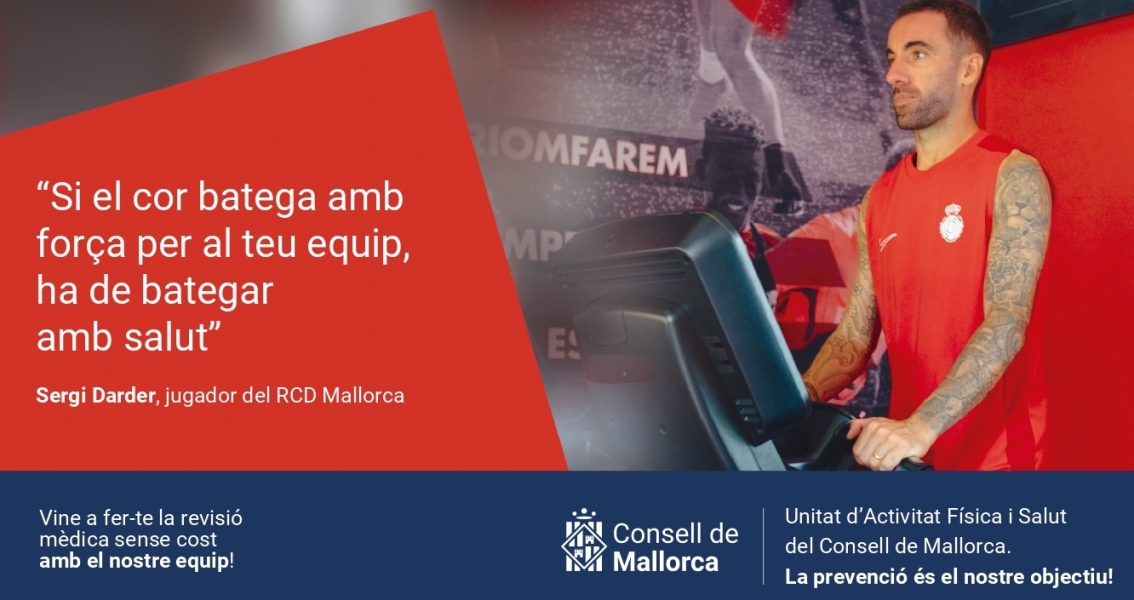 Campanya de prevenció amb el jugador del RCD Mallorca Sergi Darder